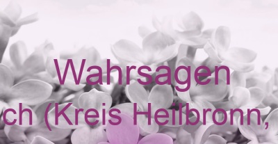Wahrsagen Erlenbach (Kreis Heilbronn, Neckar) | Top-Experten für Kartenlegen, Wahrsagen, Hellsehen, Zukunftsdeutung.